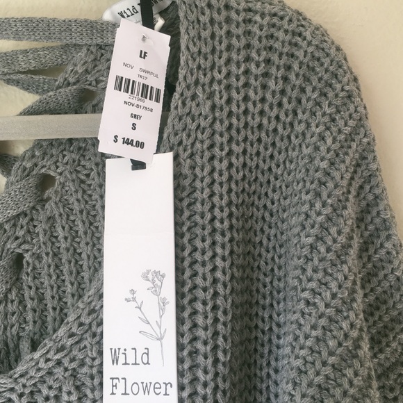 LF Lace Up Sweater - Picture 5 of 5